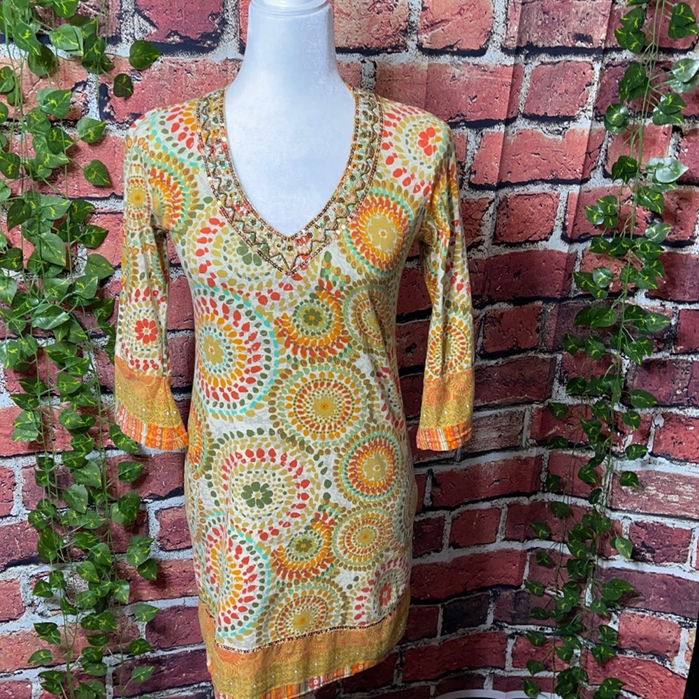 Joyous & Free beaded dress size S